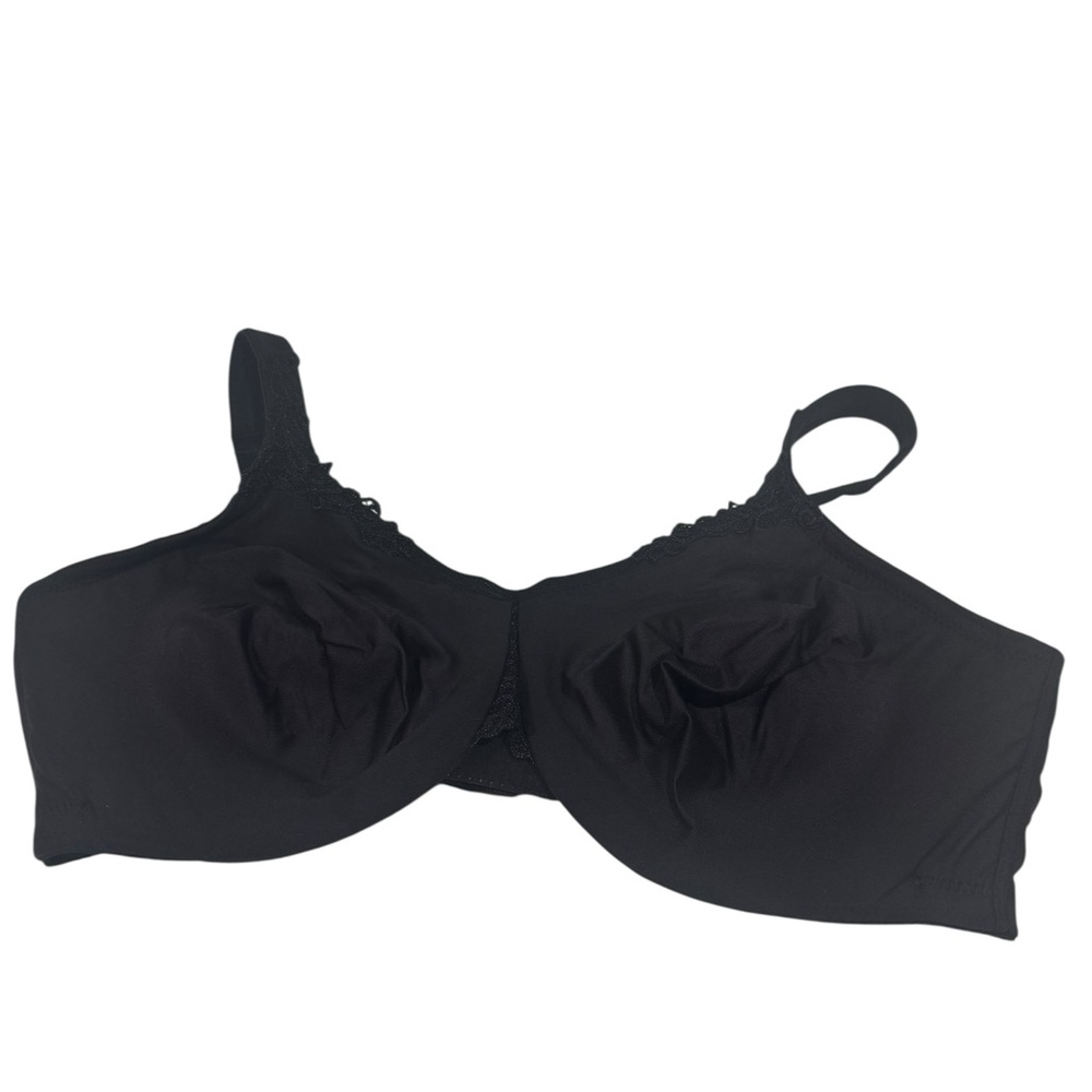 WACOAL Bodysuede Ultra Seamless Bra. Black. Size 42D. EUC - Picture 3 of 9